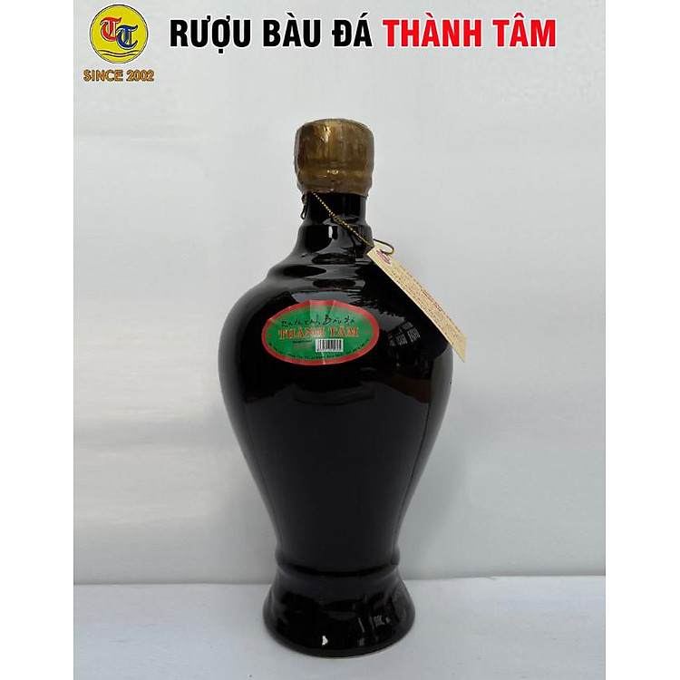 Đặc Sản Bình Định - Rượu Bàu Đá Thành Tâm Chum Đậu Xanh (Màu nâu) 650ml - OCOP 3 Sao