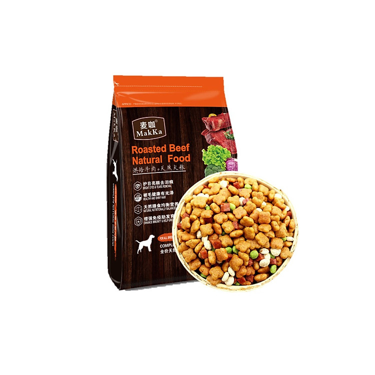 Hạt thức ăn cho chó (Túi 2.5Kg) mix nhiều vị Bò, rau củ, sữa dê, yến mạch