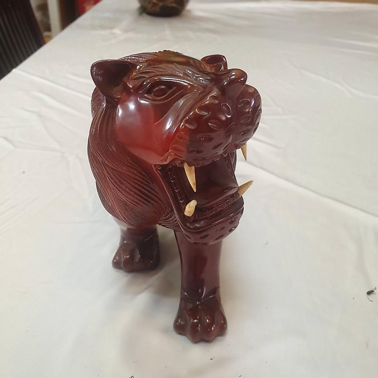 Tượng Gỗ Sư Tử Trang Trí Phong Thủy - Ảnh 2