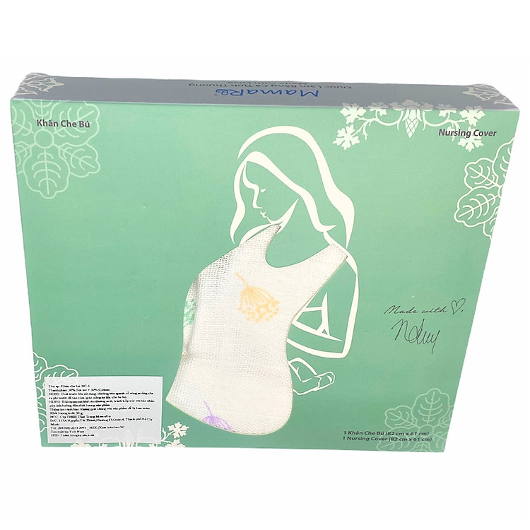 Mua Khăn che bú vải tre Mamaru MA-CB01 Chính hãng Giá tốt - Hình ảnh 4