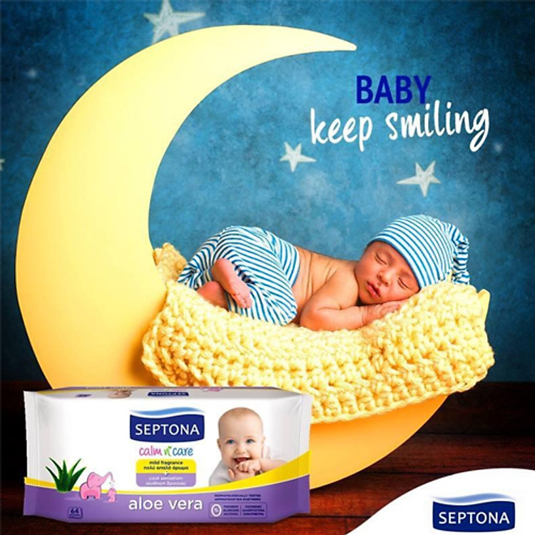 Khăn ướt cho bé SEPTONA 80 tờ Uy tín Giá rẻ - Hình ảnh 3