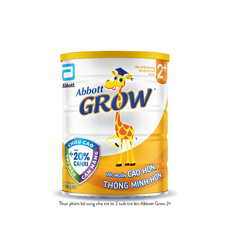 Sữa Abbott Grow 2+ 850g cho trẻ Đảm bảo Tiết kiệm - Hình ảnh 2