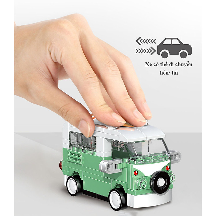 Mua Bộ Đồ Chơi Lắp Ghép Ô Tô Mini Chính hãng Ưu đãi - Hình ảnh 2
