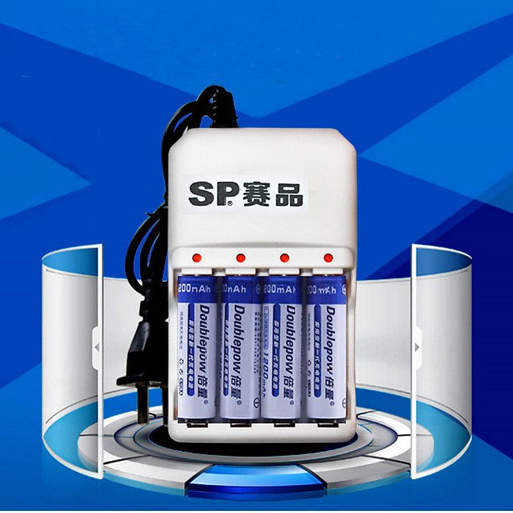 Bộ sạc pin SP-502 tặng kèm 4 pin sạc AA 1200mAh