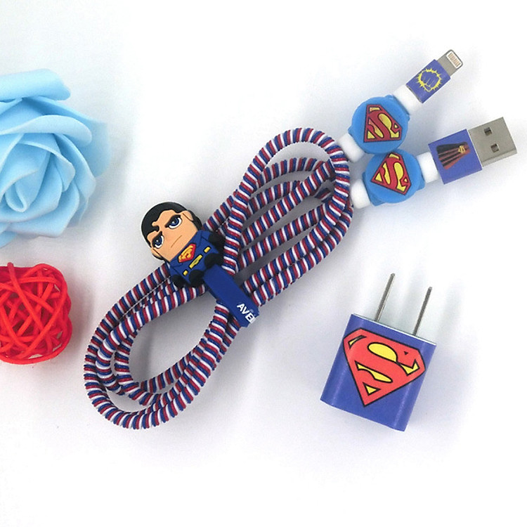 Bộ Decal Dán, Dây Quấn, Nút Bảo Vệ 5 In 1 (Animal) - Hàng Nhập Khẩu