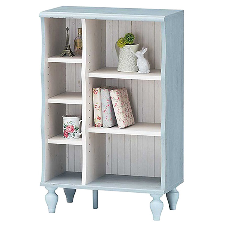 Kệ Nhỏ 5987865 Shabby Japan (56.6 × 30.8 x 88.4 cm) - Xanh Lơ Có Vân