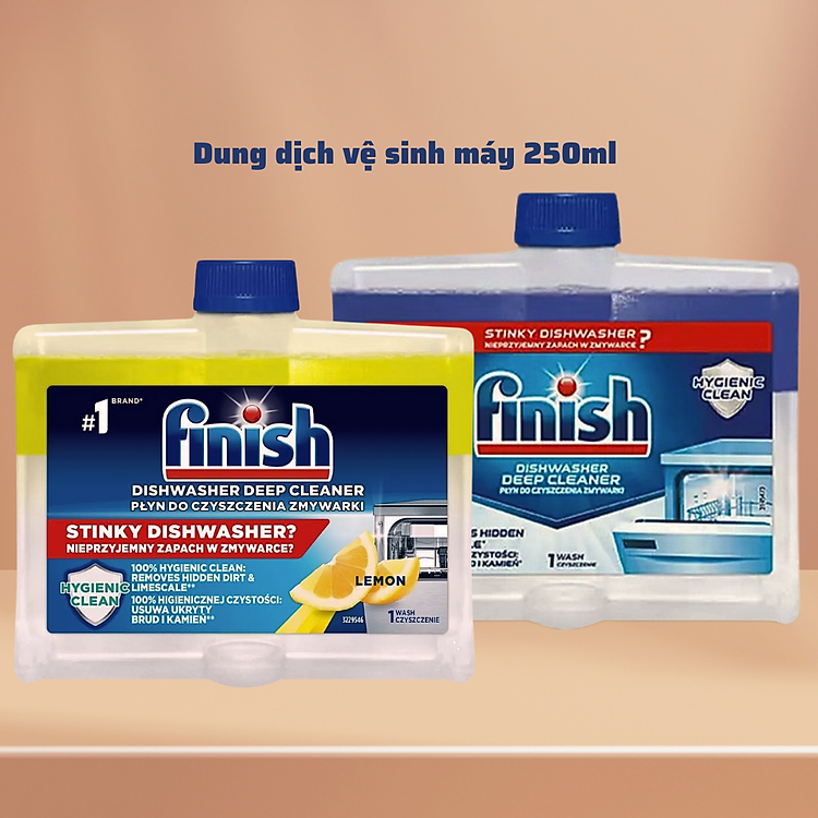 Combo Viên Finish Hữu cơ 70V + Muối Finish 1.5kg + Nước làm bóng bát Finish 750ml