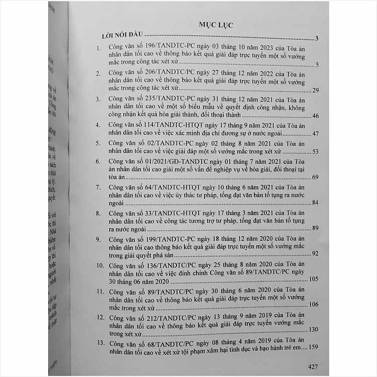 Tổng Hợp Công Văn Của Tòa Án Nhân Dân Tối Cao Hướng Dẫn Nghiệp Vụ và Giải Đáp Thắc Mắc Trong Lĩnh Vực Dân Sự, Tố Tụng Dân Sự - V2287T - Ảnh 4