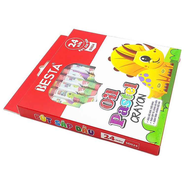 Hộp 24 Bút Màu Sáp Dầu Besta SD024 - Ảnh 5