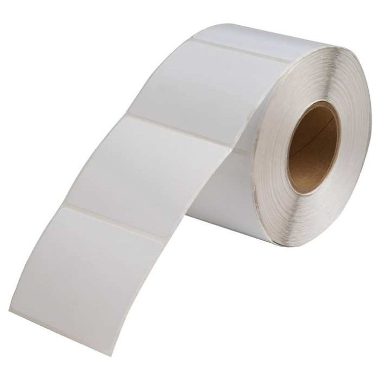 Giấy decal cảm nhiệt 1 tem 50x50mm, dài 30m in mã vạch tem nhãn tương thích máy in cầm tay