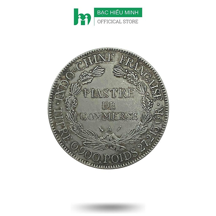 Đồng Xu Hoa Xòe Đánh Gió Đông Dương Hình Bà Đầm Cũ Bạc Ta DDD001C - Ảnh 3