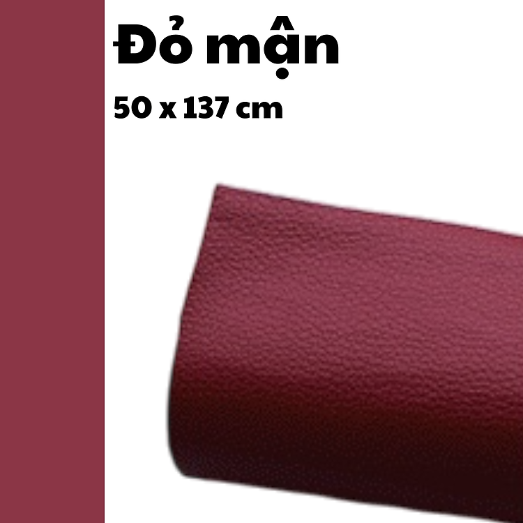 Miếng dán vải da PU - Miếng vải da dán sofa, quần á, giày dép, các đồ vật có bề mặt da - Màu xám nhạt - Màu đỏ mận - Màu nâu sẫm - Màu đen - Màu kaki - Màu be - Màu cafe - Kích thước 20x30cm - Kích thước 50x137cm