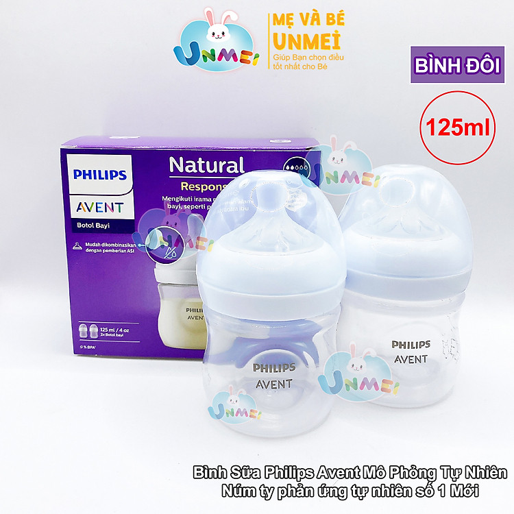 Bình sữa Philips Avent 125ml cho trẻ Đảm bảo Ưu đãi