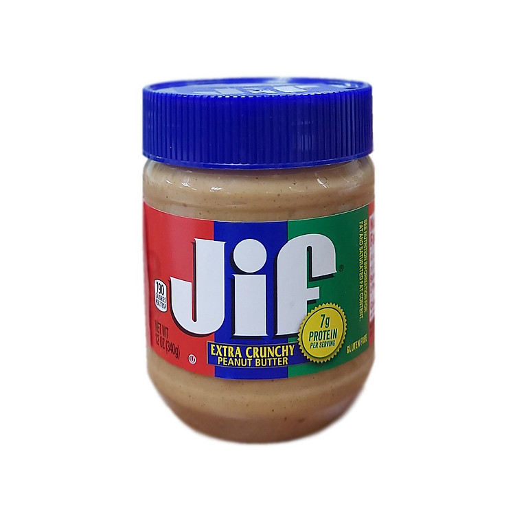 Bơ Đậu Phộng Hạt Jif 340g - Nhập Khẩu Mỹ | Jif Extra Crunchy Peanut Butter 340g