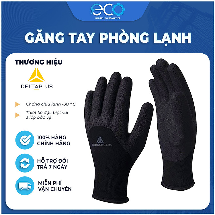 Bao tay phòng lạnh Deltaplus HERCULE VV750 chịu lạnh đến -30 độ C nhập khẩu chính hãng