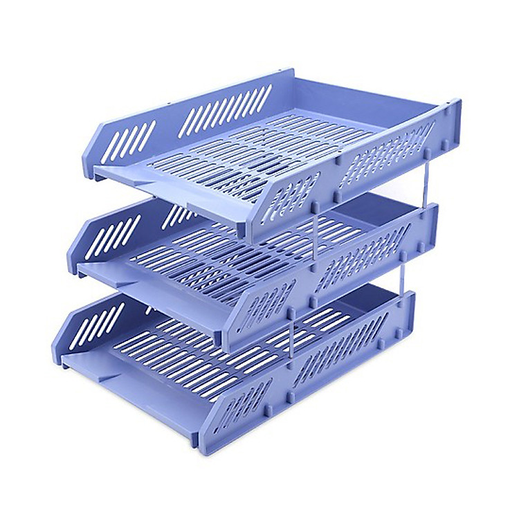 Khay đựng tài liệu 3 tầng nằm ngang nhựa tốt bền đẹp