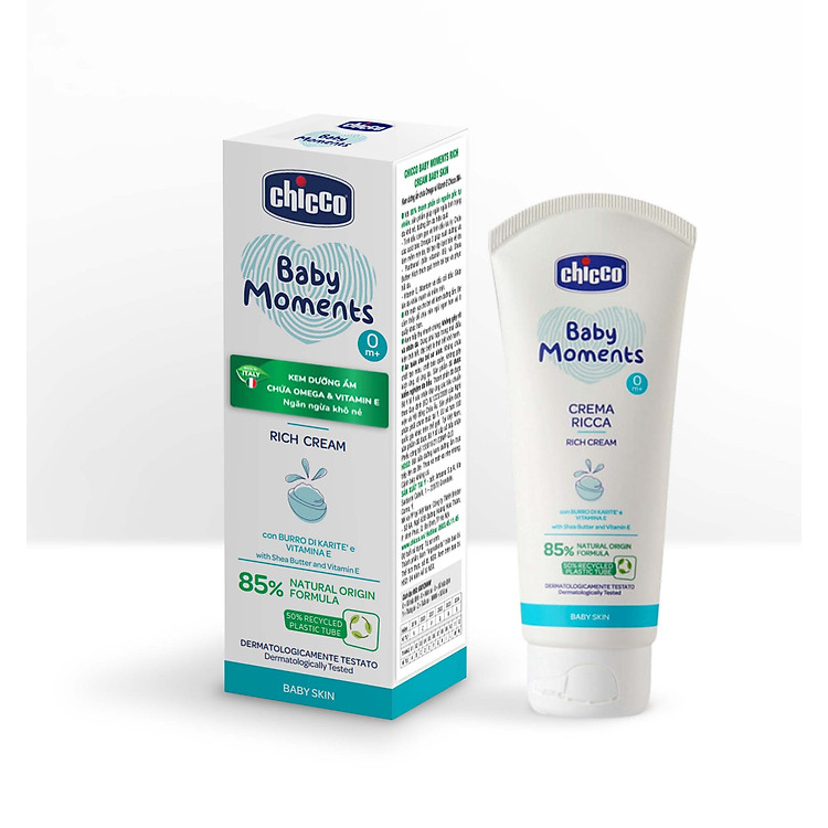 Kem dưỡng ẩm Omega và vitamin E Chicco Chính hãng Tiết kiệm - Hình ảnh 3