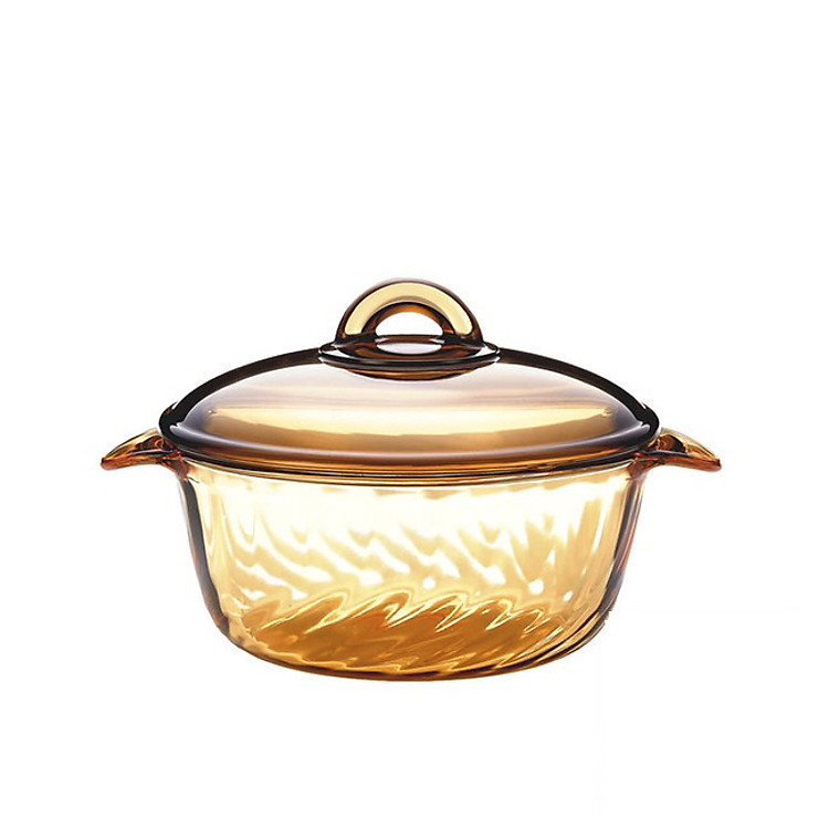 Nồi thủy tinh Luminarc Amberline Trianon Eclipse 1.5L thân xoắn đáy nhám
