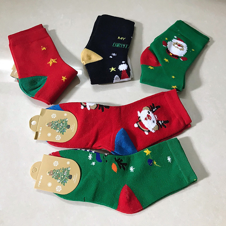 Set 5 Đôi Vớ Noel cho bé