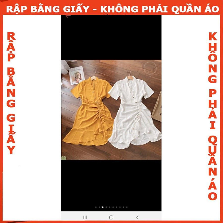 Rập Giấy Đầm Cổ Trụ Nút Xéo Rút Dây Mã 1040 (BẢN VẼ) - Ảnh 5