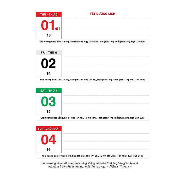 Lịch Bàn Đế Nhựa Lò Xo Giữa 2026 (17 x 28) - Ảnh 4