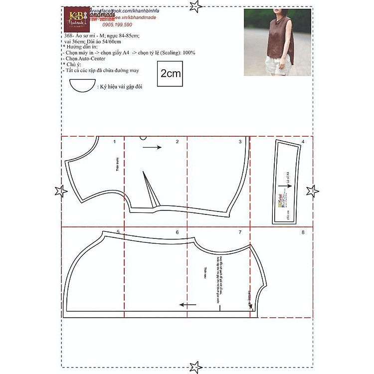 Rập Giấy Áo Sơ Mi 368 (A0) - Ảnh 3