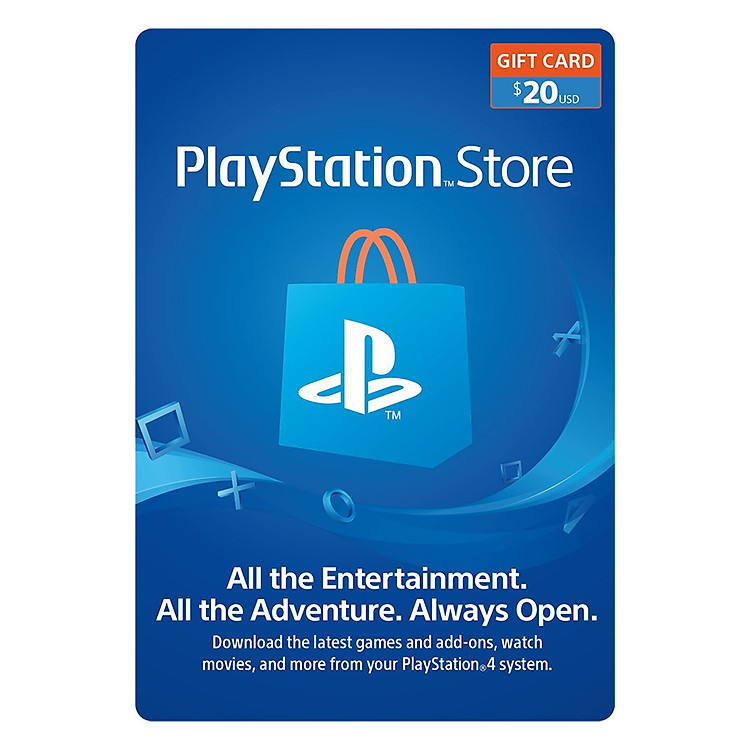 Thẻ PlayStation PSN 20 USD Hệ US - Hàng Chính Hãng