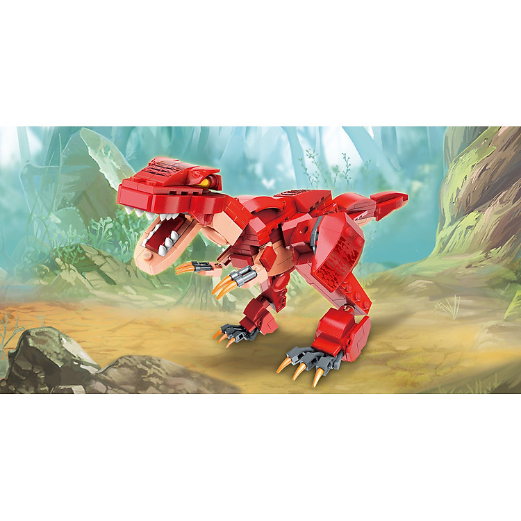 Đồ chơi xếp hình Khủng long Qman 42106 Chính hãng Ưu đãi - Hình ảnh 3