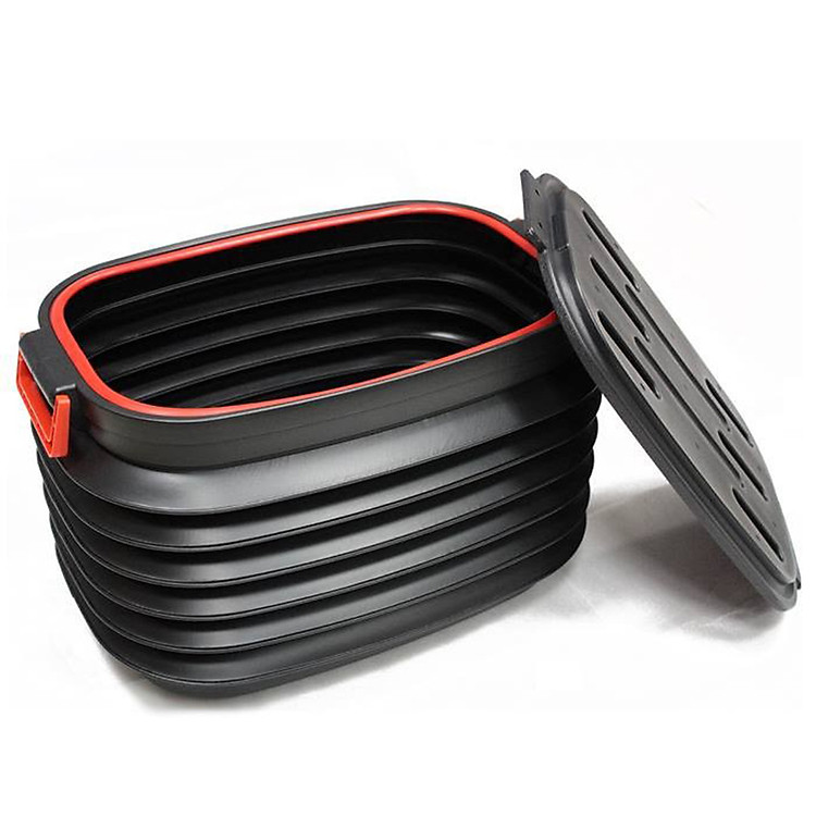 Thùng để đồ cốp xe có thay đổi được kích thước tiện lợi, gọn nhẹ - màu đen