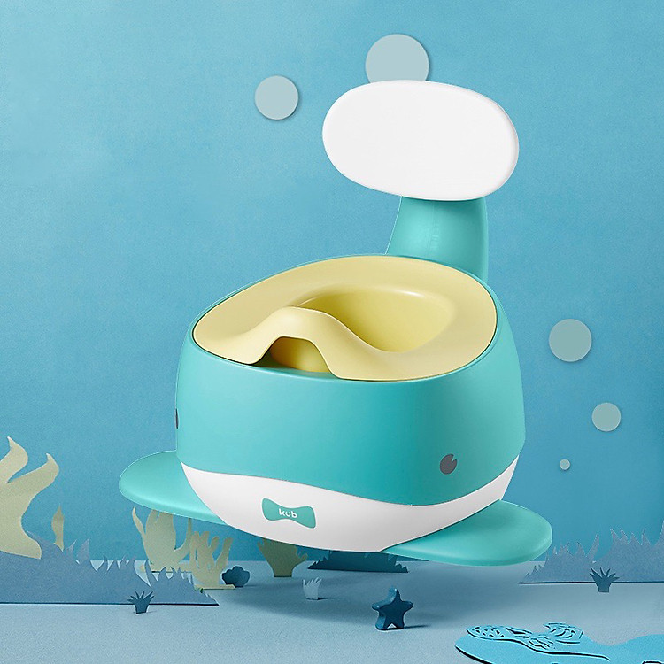 Bô Vệ Sinh Hình Cá Voi Cho Bé - Chống Lật, Chống Trượt, Tựa Lưng