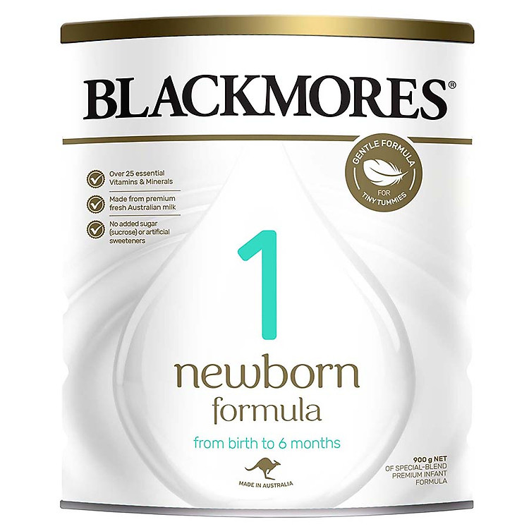 Sữa Blackmores Newborn Formula 900g Úc số 1 (trẻ từ 0 - 6 tháng tuổi )