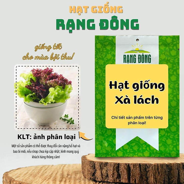 Hạt giống Xà Lách các loại, nảy mầm tốt, dễ trồng, nhanh thu hoạch, cây khỏe - Hạt giống Rạng Đông
