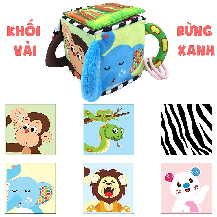 Đồ Chơi Montessori Xúc Xắc Khối Vải Chính hãng Giá tốt - Hình ảnh 4