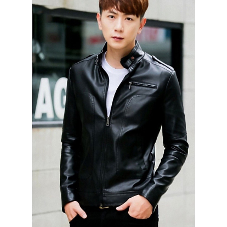 Áo Khoát Nam Chất Liệu Da Bóng Sành Điệu Cho Chàng Trai Thời Thượng