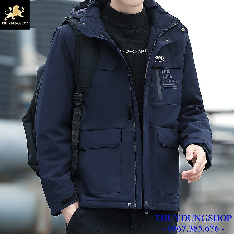 Áo phao nam trẻ trung Lót Lông mẫu mới NAP78