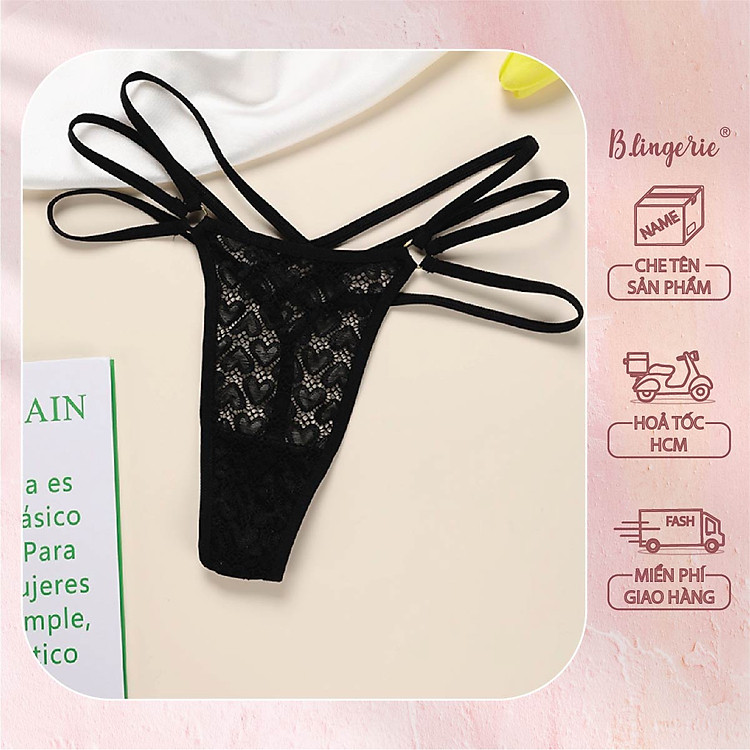 Quần Lót Ren Lọt Khe Trái Tim - B.Lingerie