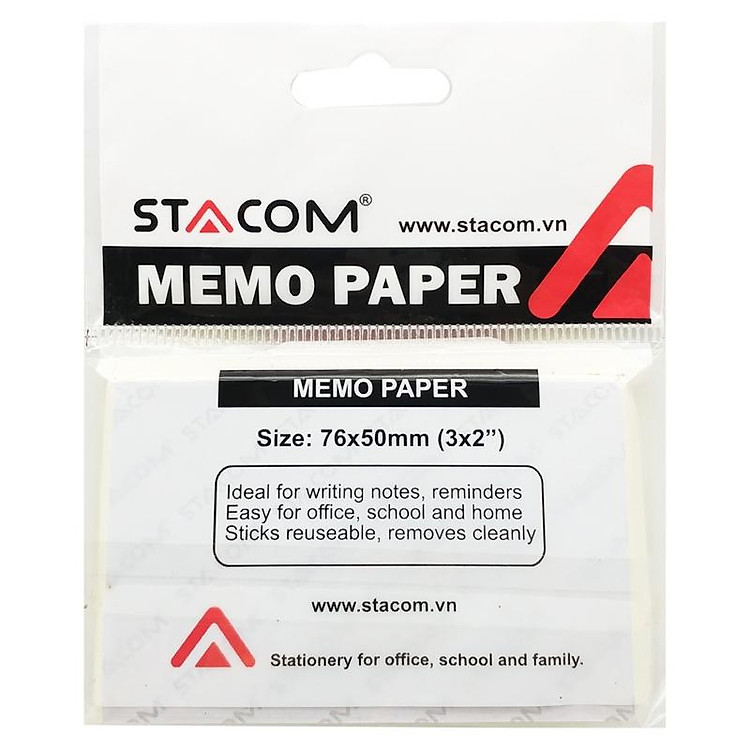 Giấy Note 76 x 50 mm Stacom M76050Y (100 tờ) - Ảnh 4