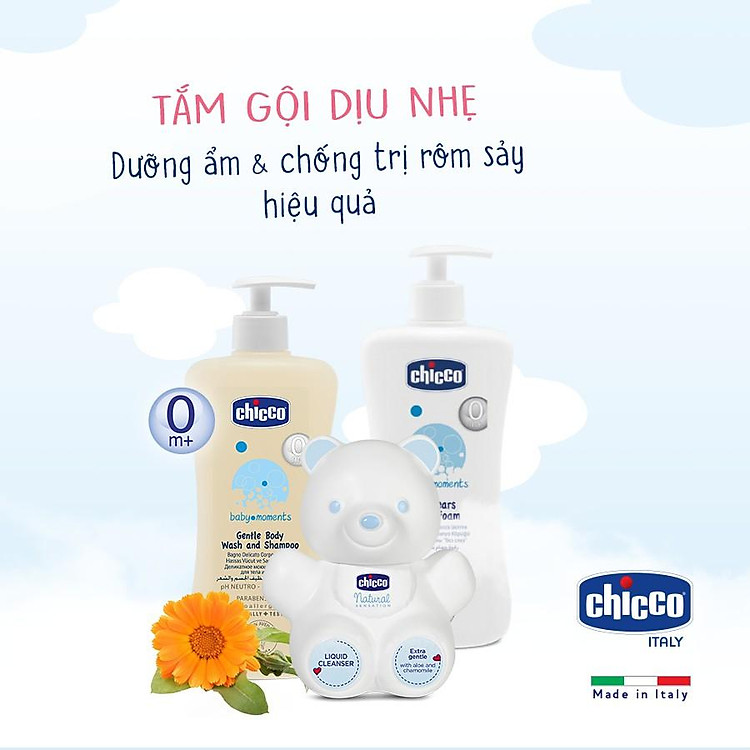 Sữa tắm gội hoa cúc Chicco 200ml Chính hãng Giá rẻ - Hình ảnh 3