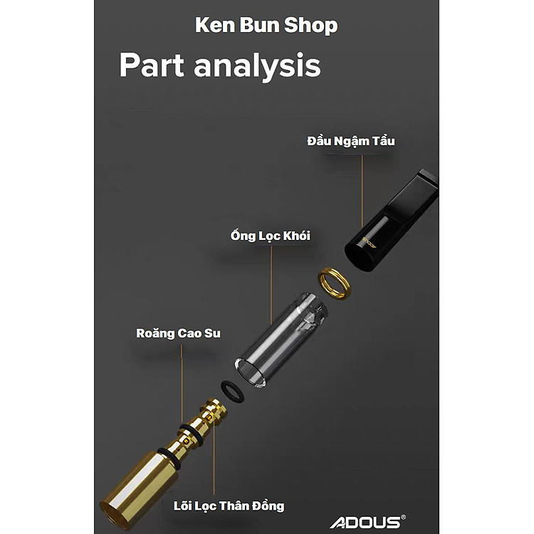 Đầu Lọc Thuốc Lá Công Nghệ Kép Nhật Bản (Nhiều lần sử dụng) - Ảnh 5