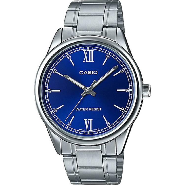 Đồng hồ Casio nam dây thép MTP-V005D-2B1UDF (40mm)