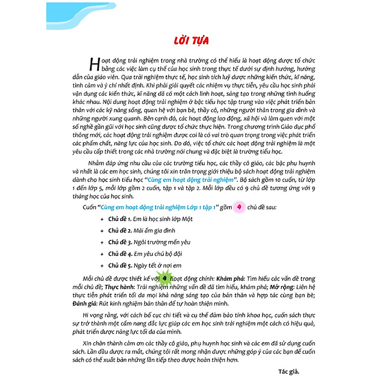 Cùng Em Hoạt Động Trải Nghiệm Lớp 1 - Tập 1 + 2 - Ảnh 2