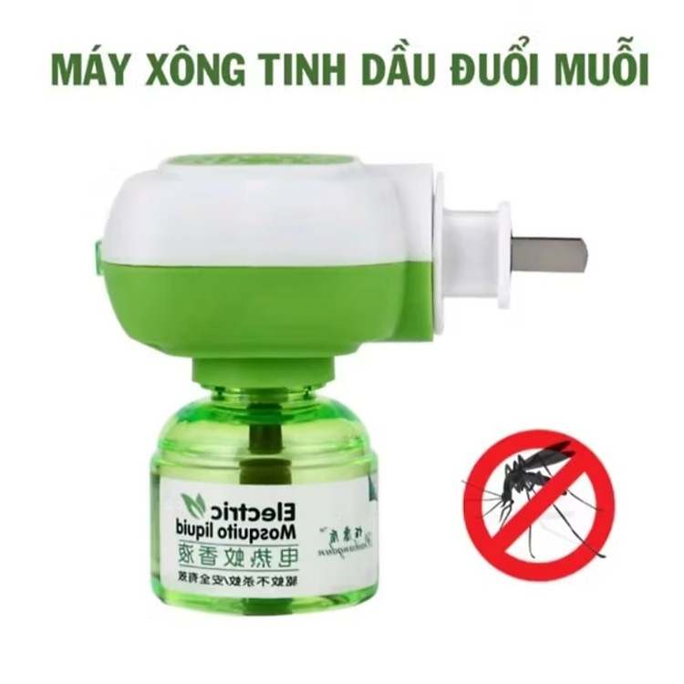 MÁY XÔNG TINH DẦU ĐUỔI MUỖI THẢO MỘC TẶNG KÈM THEO LỌ TINH DẦU