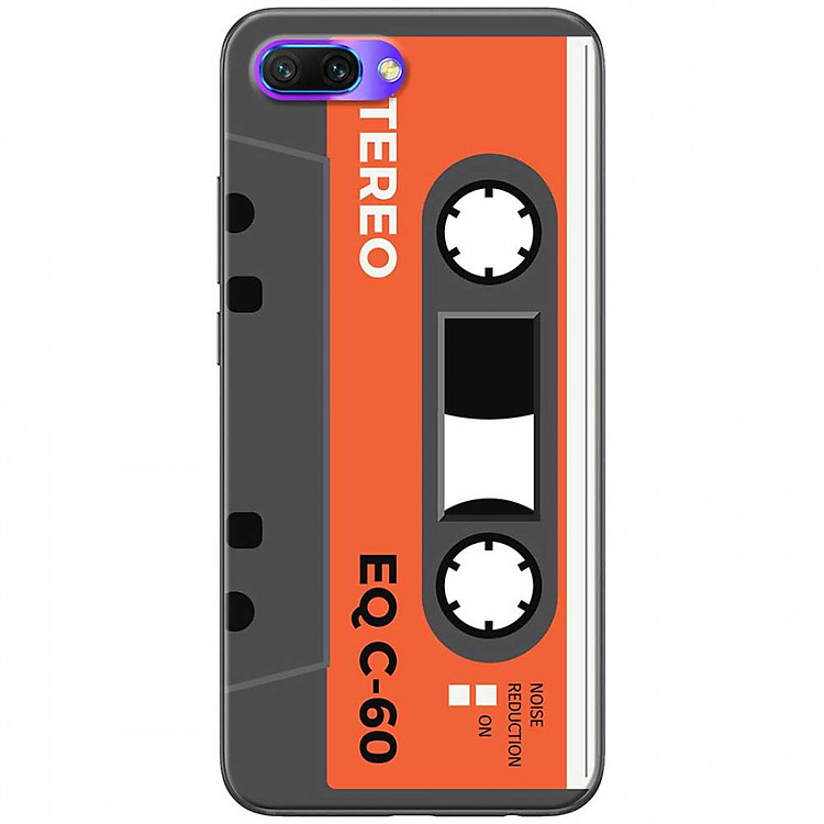 Ốp lưng dành cho Honor 10 mẫu Cassette xám cam