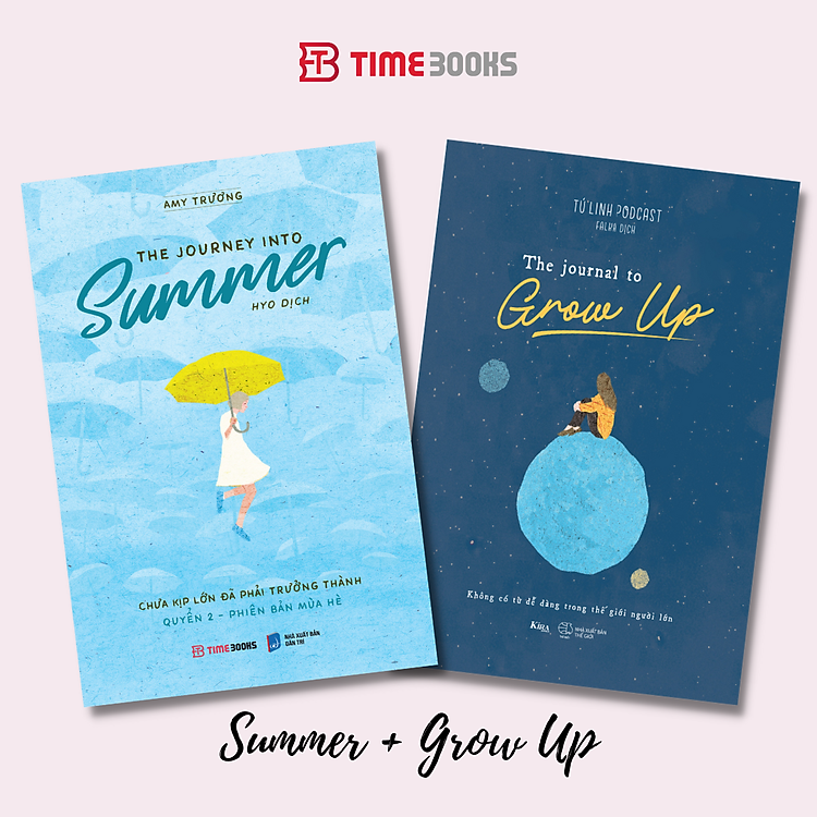 Combo 3c Sách Song Ngữ: The Journey Of Youth + The Journey Into Summer + The Journal To Grow Up (Song ngữ Anh - Việt)