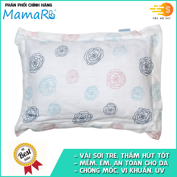 Tìm mua tại Avakids:Gối nằm vải sợi tre cho bé Mamaru, tràn ngập Khuyến mãi, Ưu đãi