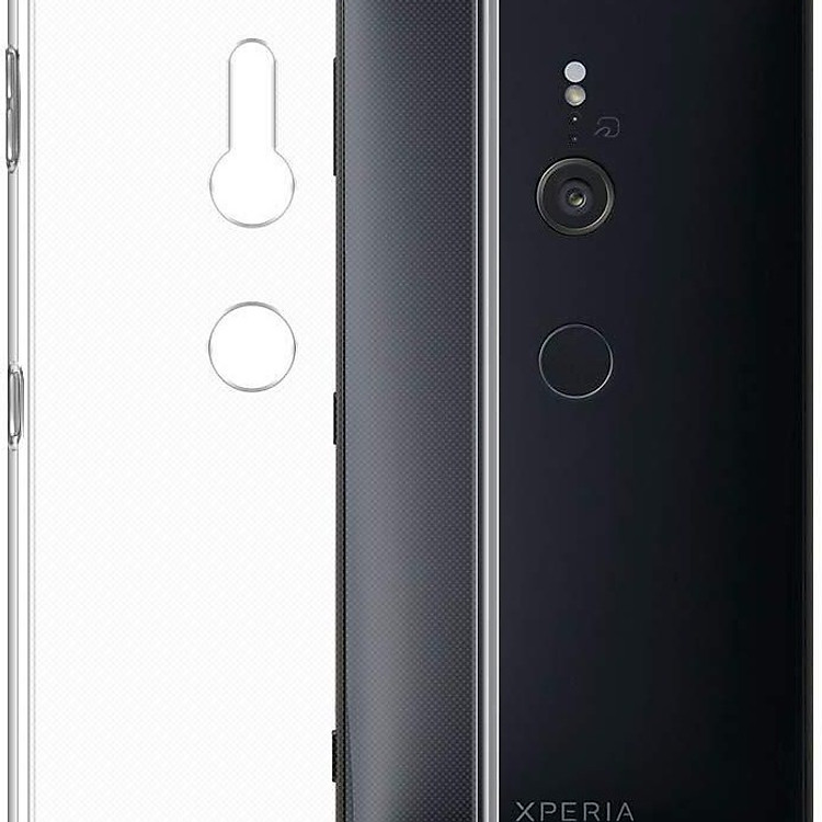 Bộ 2 ốp lưng silicone dẻo cho Sony XZ3 (trong suốt)