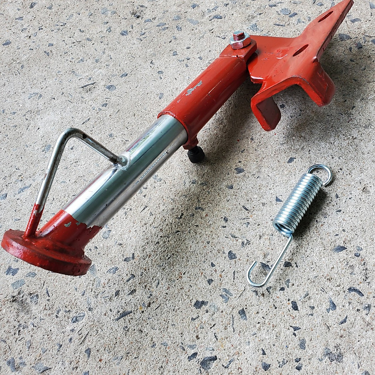 Chân chống ty phuộc có bass và lò xo loại 1 ( chế cho các dòng xe máy chở hàng nặng)