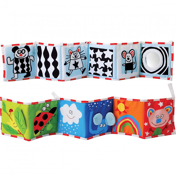 Sách vải kiêm quây nôi cũi kích thích thị giác 3 in 1