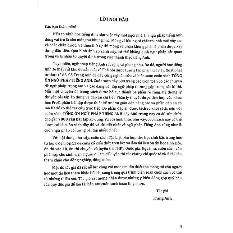 Tổng Ôn Ngữ Pháp Tiếng Anh (Tái Bản 2023) - Ảnh 5