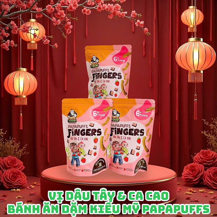 Nơi mua Bánh ăn dặm PAPAFOOD Vị Dâu Tây & Ca Cao Chất lượng Giá rẻ - Hình ảnh 5